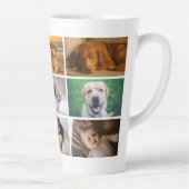 Create your own custom made 9 photo personalized latte mok (Rechts)
