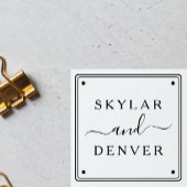 Create Your Own Custom Minimalist Couple's Names Rubberstempel