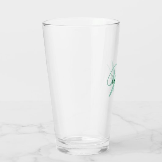 Create Your Own Custom Monogram And Name Green Glas (Rechts)