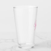Create Your Own Custom Monogram And Name Pink Glas (Rechts)