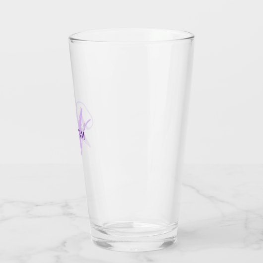 Create Your Own Custom Monogram And Name Purple Glas (Links)
