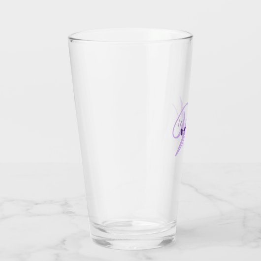 Create Your Own Custom Monogram And Name Purple Glas (Rechts)