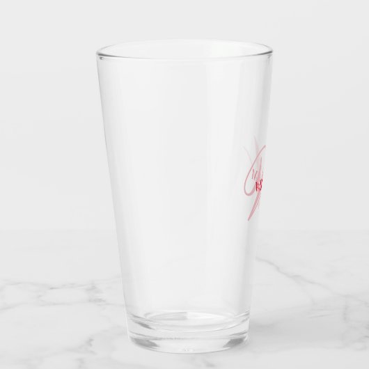 Create Your Own Custom Monogram And Name red Glas (Rechts)