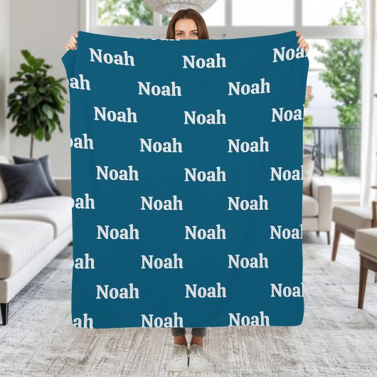Create Your Own Custom Name Fleece Deken