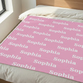 Create Your Own Custom Name Fleece Deken