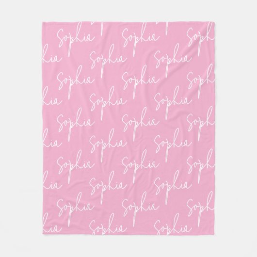 Create Your Own Custom Name Fleece Deken (Voorkant)