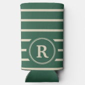 Create Your Own Custom Name Monogram Design Seltzer Blikjeskoeler (Achterkant)