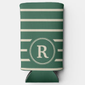 Create Your Own Custom Name Monogram Design Seltzer Blikjeskoeler (Voorkant)