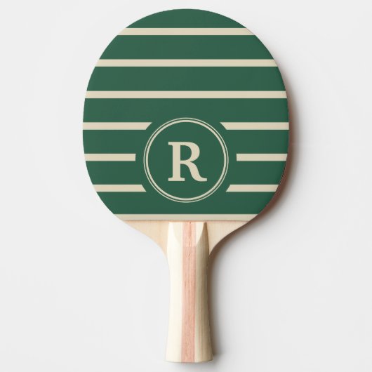 Create Your Own Custom Name Monogram Design Tafeltennisbatje (Voorkant)