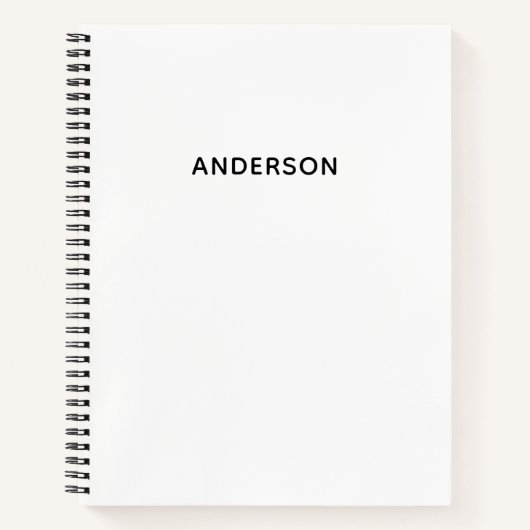 Create Your Own Custom Name Spiral Notebook Notitieboek (Voorkant)