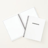 Create Your Own Custom Name Spiral Notebook Notitieboek (Binnen)