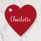 Create Your own Custom Name Valentine's Day Bedankjes Labels (Voorkant)