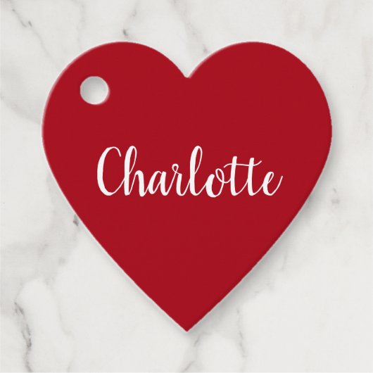 Create Your own Custom Name Valentine's Day Bedankjes Labels (Voorkant)