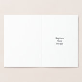 Create Your Own custom personalized﻿ Wedding Folie Kaarten (Binnen)