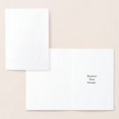 Create Your Own custom personalized﻿ Wedding Folie Kaarten (Display)