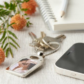 Create Your Own Custom Photo Modern Picture Sleutelhanger (Zijkant)