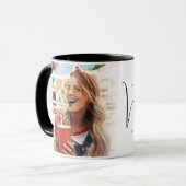 Create Your Own Custom Photo Monogram Mok (Voorkant links)