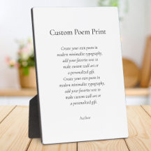 Create Your Own Custom Poem