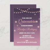 create your own custom Quinceanera 15 birthday Kaart (Voorkant / Achterkant)