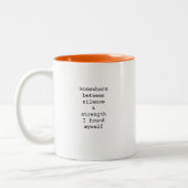 Create Your Own Custom Quote Coffee Mug Tweekleurige Koffiemok (Links)