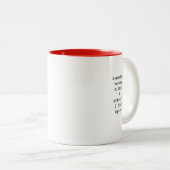 Create Your Own Custom Quote Coffee Mug Tweekleurige Koffiemok (Voorkant rechts)