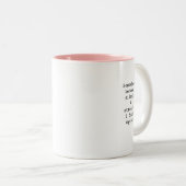 Create Your Own Custom Quote Coffee Mug Tweekleurige Koffiemok (Voorkant rechts)