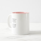 Create Your Own Custom Quote Coffee Mug Tweekleurige Koffiemok (Voorkant links)