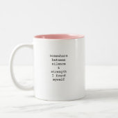 Create Your Own Custom Quote Coffee Mug Tweekleurige Koffiemok (Links)