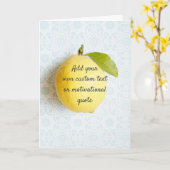 Create Your Own Custom Quote - Lemon Kaart (Gele Bloem)