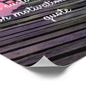 Create Your Own Custom Quote - Pink Sunset Jetty Poster (Hoek)