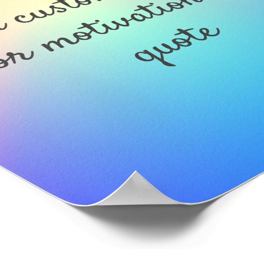 Create Your Own Custom Quote Poster - Rainbow (Hoek)