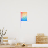 Create Your Own Custom Quote Poster - Rainbow (Keuken)