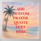 Create Your Own Custom Quote  Prayer  Poster (Voorkant)