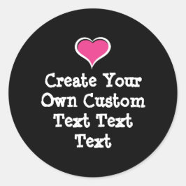 Create your own custom text ronde sticker