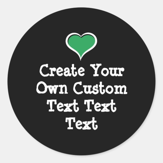 Create your own custom text ronde sticker (Voorkant)