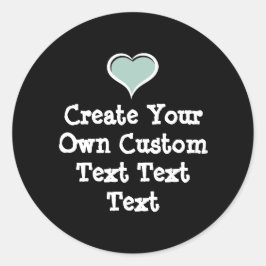 Create your own custom text ronde sticker