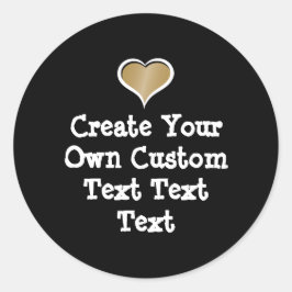 Create your own custom text ronde sticker