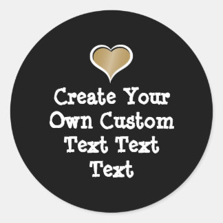 Create your own custom text ronde sticker