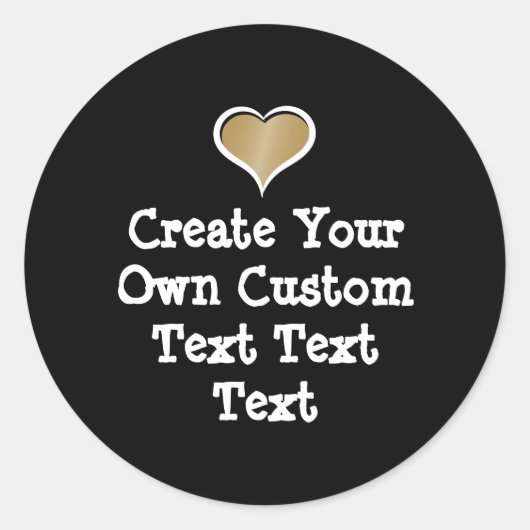 Create your own custom text ronde sticker (Voorkant)