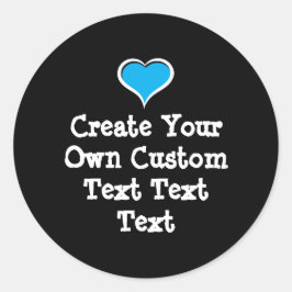 Create your own custom text ronde sticker