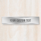 Create Your Own Custom Text Silver Template House Deurbordje (Voorkant)