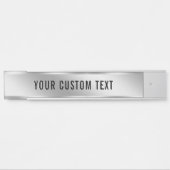 Create Your Own Custom Text Silver Template House Deurbordje (Voorkant)