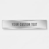Create Your Own Custom Text Silver Template House Deurbordje (Voorkant)