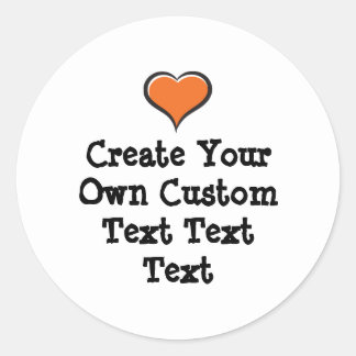 Create your own custom text white Bkgd Ver Ronde Sticker