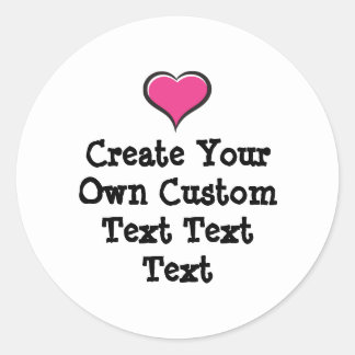 Create your own custom text white Bkgd Ver Ronde Sticker