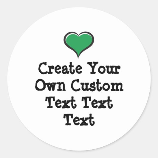 Create your own custom text white Bkgd Ver Ronde Sticker (Voorkant)