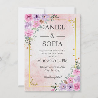 Create Your Own Custom Wedding Invitation Cards Kaart
