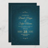 Create Your Own Custom Wedding Invitation Cards Kaart (Voorkant / Achterkant)