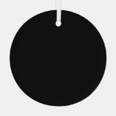 Create Your Own - Customizable Blank Glas Ornament (Achterkant)