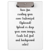 Create Your Own Customizable Personal Klembord (Voorkant)